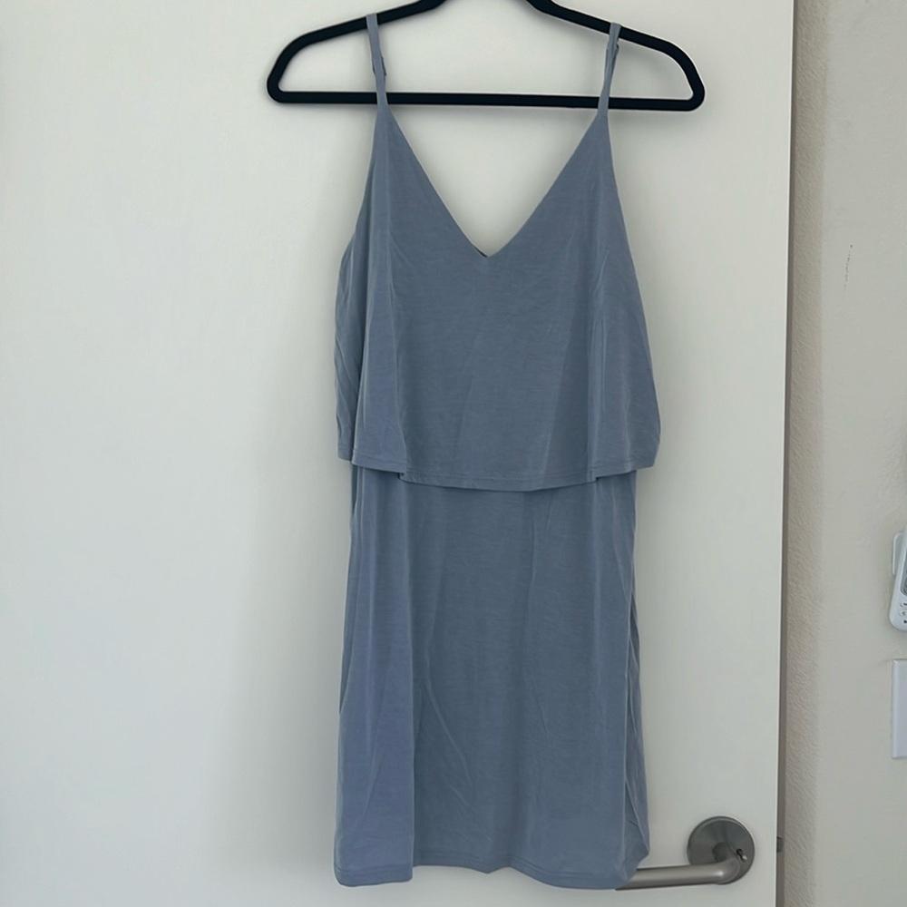 Blue grey dress